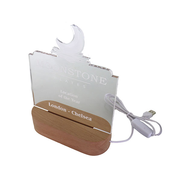  15 x 4.5cm LED Clear Acryl..