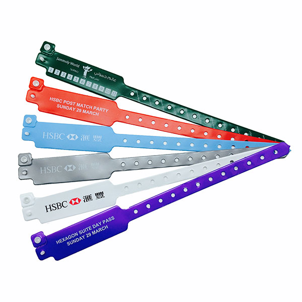  PVC Security Wristband - F..