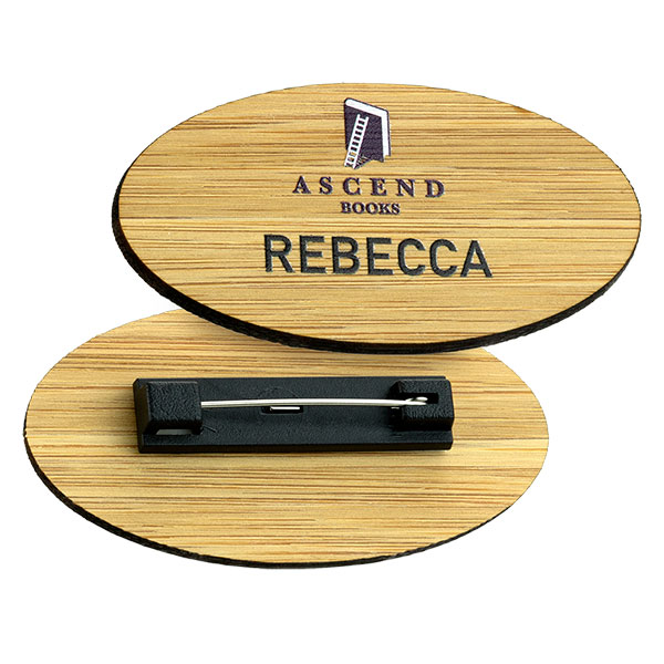  Bamboo Name Badge