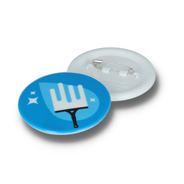  45mm Round Recycled Button..