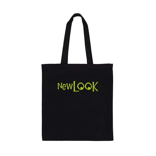  Black 8oz Canvas Shopper -..