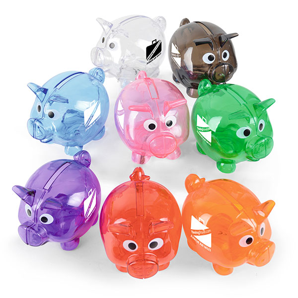  Mini Plastic Piggy Bank - ..