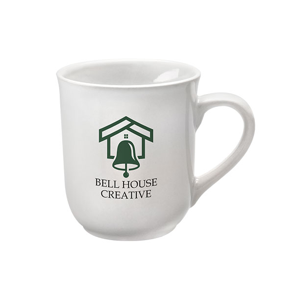  Bell Earthenware Mug - White