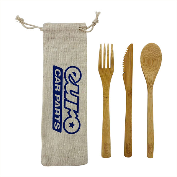  Bamboo Cutlery Set