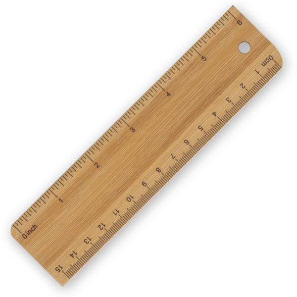  Bamboo Ruler 15cm - Full C..
